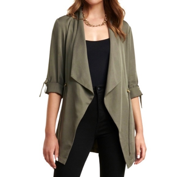 Anne Klein Jackets & Blazers - NWT Anne Klein Drawstring Waist Duster Jacket